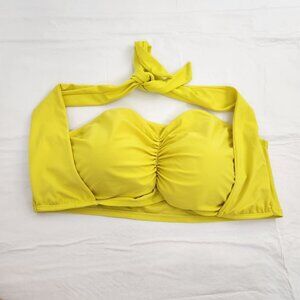 4X Bikini Top Yellow Women's Supportive Sides Boning
